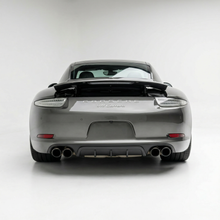 Load image into Gallery viewer, Porsche 991 Carrera rear diffuser in polyurethane for 2012-2015, shown without license plate, designed for aerodynamic upgrade.