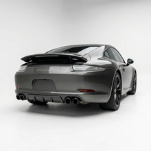 Load image into Gallery viewer, Polyurethane rear diffuser for Porsche 991 Carrera by BetterBodies Motorsport, featuring aerodynamic design for 2012-2015 models.