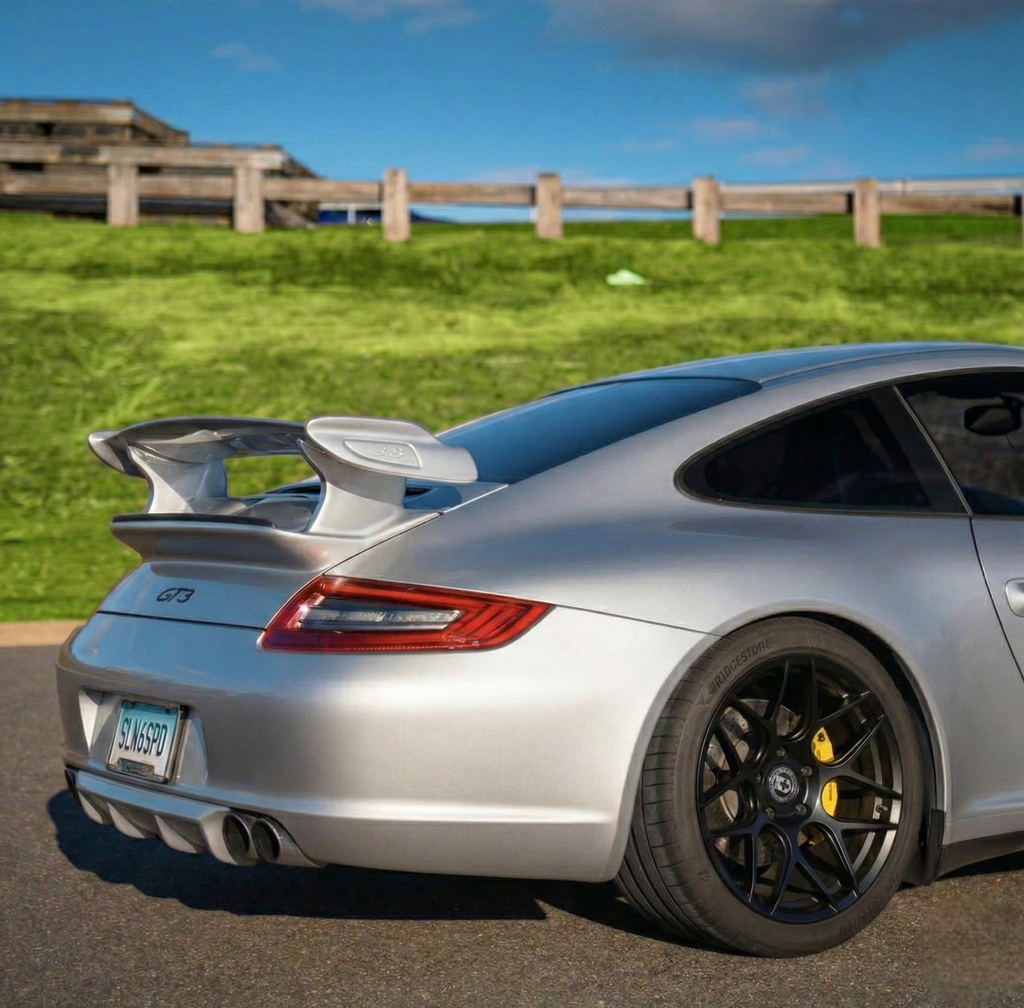 BetterBodies Motorsport Porsche 997.1 rear diffuser in polyurethane, RUF/Strosek style for Carrera and 4S models (2005–2008).