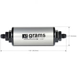 Grams Performance G60-99-0106 - 100 Micron -6AN Fuel Filter