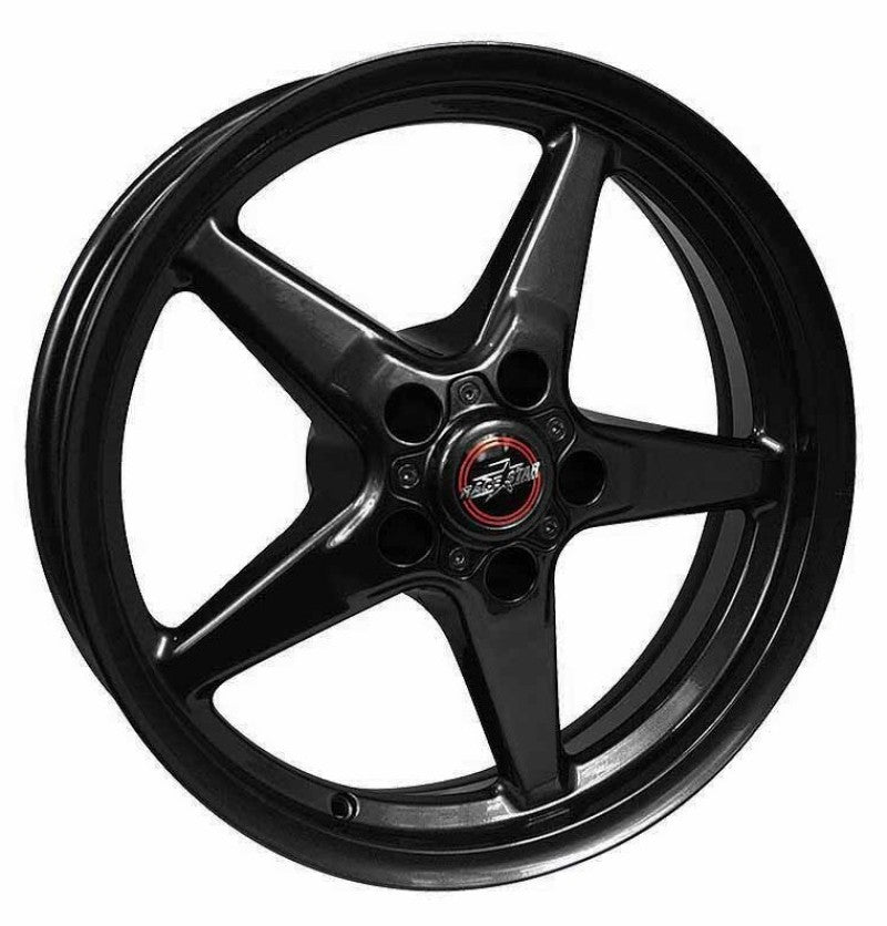 Race Star 92-795153B - 92 Drag Star Bracket Racer 17x9.5 5x4.50BC 6.875BS Gloss Black Wheel