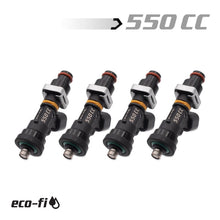 Load image into Gallery viewer, BLOX Racing BXEF-06514.11-550-4 - Eco-Fi Street Injectors 550cc/min w/1/2in Adapter Honda B/D/H Series (Set of 4)