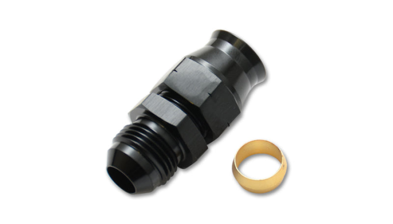 Vibrant 16458 - -8AN Male to 1/2in Tube Adapter Fitting (w/ Brass Olive Insert)