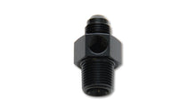 Load image into Gallery viewer, Vibrant 16496 - -6AN Male to 3/8in NPT Male Union Adapter Fitting w/ 1/8in NPT Port