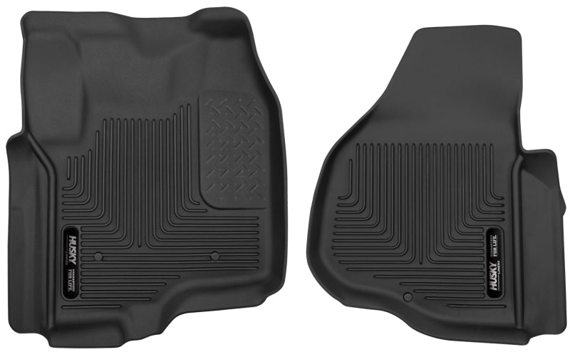 Husky Liners FITS: 53321 - 12-13 F-250/F-350/F-450 Super Duty X-Act Contour Black Front Floor Liners