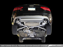 Load image into Gallery viewer, AWE Tuning 3015-43028 - Audi B8 S5 4.2L Touring Edition Exhaust System - Polished Silver Tips