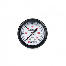 Load image into Gallery viewer, Grams Performance G2-99-1200W - Universal 0-120 PSI Fuel Pressure Guage - White Face