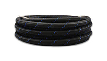 Load image into Gallery viewer, Vibrant 11966B - -6 AN Two-Tone Black/Blue Nylon Braided Flex Hose (10 foot roll)