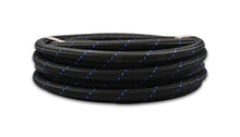 Load image into Gallery viewer, Vibrant 11954B - -4 AN Two-Tone Black/Blue Nylon Braided Flex Hose (2 foot roll)