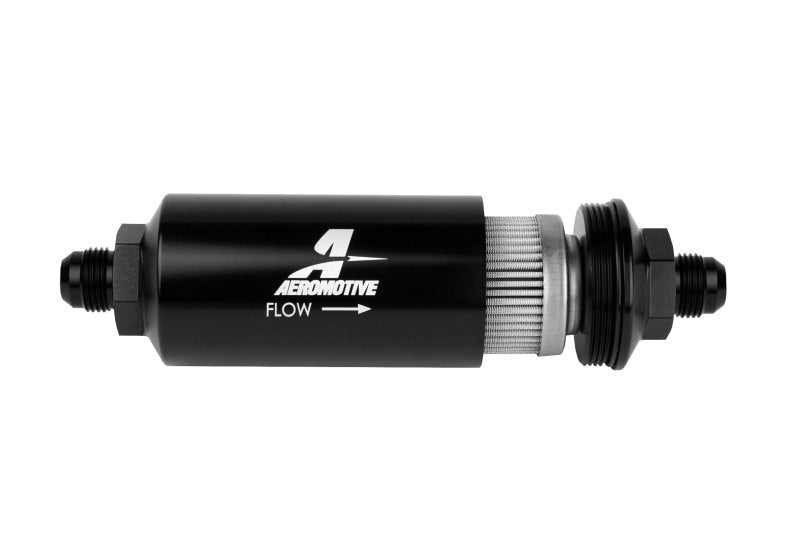 Aeromotive 12379 - In-Line Filter - (AN -08 Male) 100 Micron Stainless Steel Element