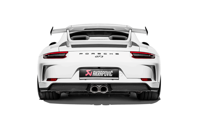 Akrapovic S-PO/TI/8-TP-E - 2018 Porsche 911 GT3 (991.2) Slip-On Race Line (Titanium) w/Header/Tail Pipes