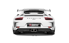 Load image into Gallery viewer, Akrapovic S-PO/TI/8-TP-E - 2018 Porsche 911 GT3 (991.2) Slip-On Race Line (Titanium) w/Header/Tail Pipes