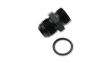 Load image into Gallery viewer, Vibrant 16818 - -3AN Male Flare to -4 ORB Male Straight Adapter w/O-Ring - Anodized Black