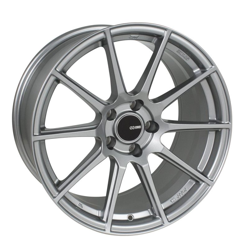 Enkei 499-780-8045GR - TS10 17x8 5x100 45mm Offset 72.6mm Bore Grey Wheel