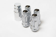 Load image into Gallery viewer, Wheel Mate 32902SS - 12x1.50 48mm Muteki SR48 Satin Silver Open End Locking Lug Nut - Set of 4