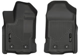 Husky Liners FITS: 13411 - 2019 Ford Ranger SuperCrew Cab & SuperCab WeatherBeater Black Floor Liners
