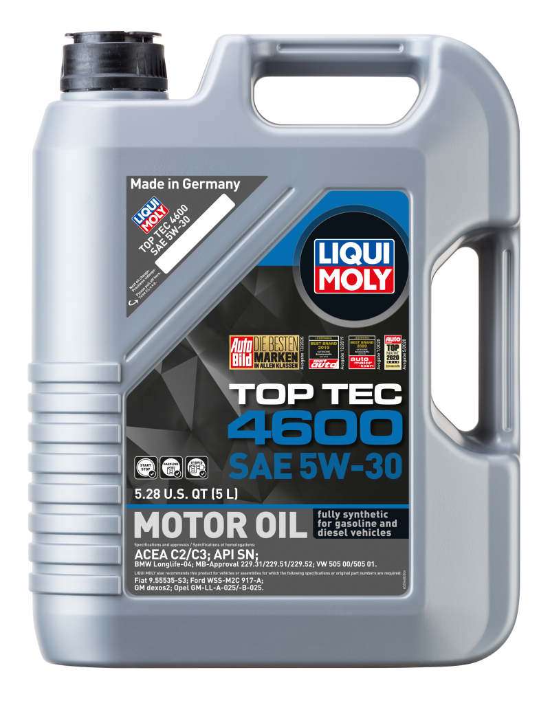 LIQUI MOLY 20448 - 5L Top Tec 4600 Motor Oil 5W30
