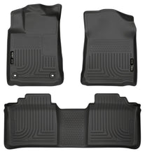 Load image into Gallery viewer, Husky Liners FITS: 13-14 Toyota Avalon Electric/Gas Weatherbeater Black Front &amp; 2nd Seat Floor Liners