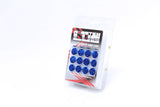 Wheel Mate 33007U - Monster Lug Caps M14x1.50 Set of 20 - Blue - Plastic