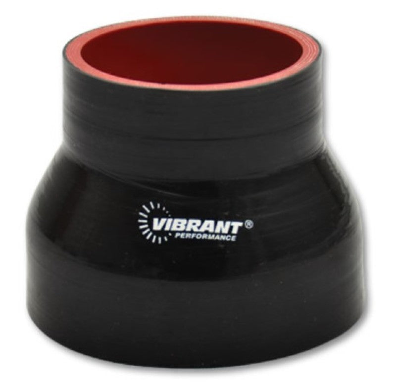 Vibrant 19744 - 4 Ply Reducer Coupling 5in x 4in x 4.5in Long (BLACK)