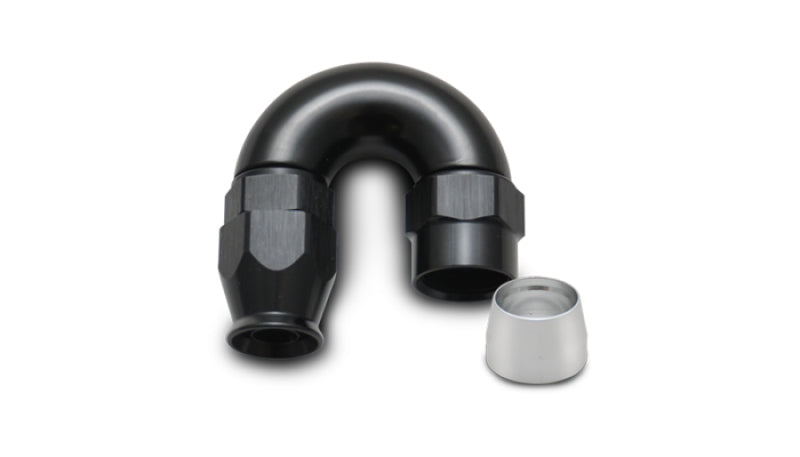 Vibrant 28808 - -8AN 180 Degree Elbow Hose End Fitting for PTFE Lined Hose