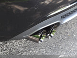 AWE Tuning 3015-43020 - Audi B8 A4 Touring Edition Exhaust - Quad Tip Diamond Black Tips