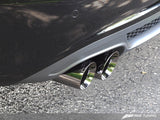 AWE Tuning 3015-22010 - Audi B8 A4 Touring Edition Exhaust - Single Side Polished Silver Tips