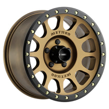 Load image into Gallery viewer, Method Wheels MR30578555900 - Method MR305 NV 17x8.5 0mm Offset 5x5.5 108mm CB Method Bronze/Black Street Loc Wheel