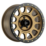 Method Wheels MR30578558900 -Method MR305 NV 17x8.5 0mm Offset 5x150 116.5mm CB Method Bronze/Black Street Loc Wheel