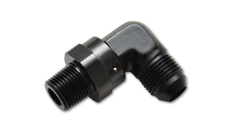 Vibrant 11357 - -8AN to 3/8in NPT Male Swivel 90 Degree Adapter Fitting