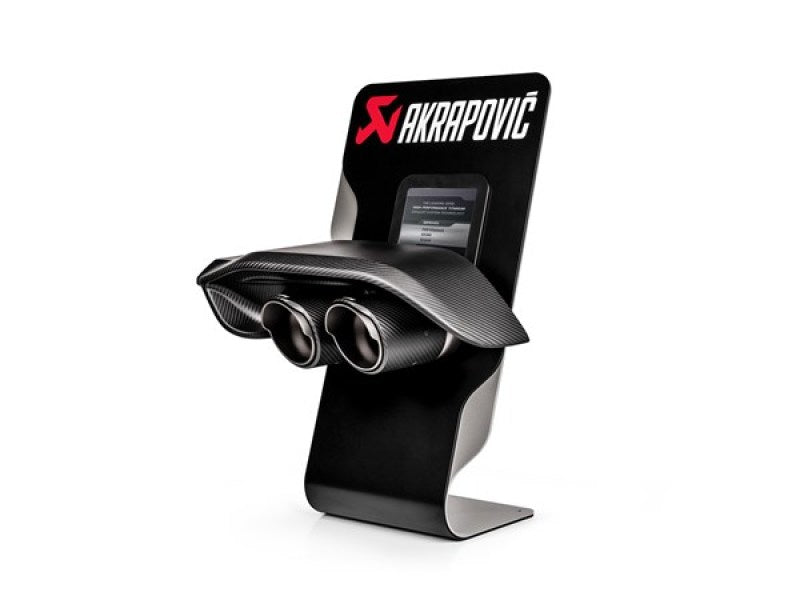 Akrapovic P-CM-CDC/1 - Counter Display with Sample Tail Pipe Set and Carbon Diffuser (High Gloss)