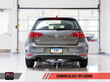 AWE Tuning 3020-23022 - VW MK7 Golf 1.8T Track Edition Exhaust w/Diamond Black Tips (90mm)