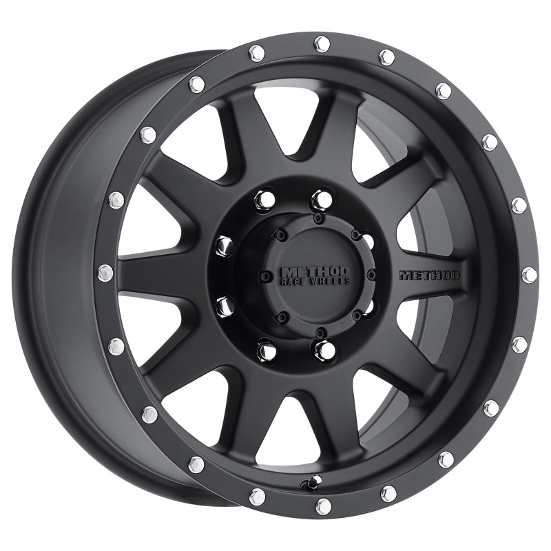 Method Wheels MR30179087512N - Method MR301 The Standard 17x9 -12mm Offset 8x170 130.81mm CB Matte Black Wheel