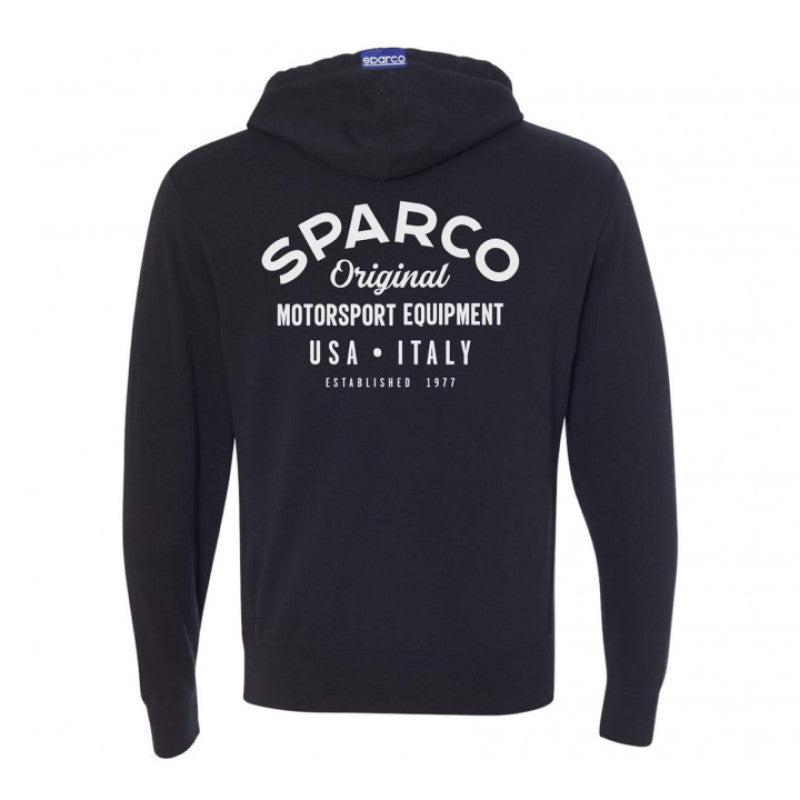SPARCO SP04800NR2M -Sparco Sweatshirt ZIP Garage BLK - Medium