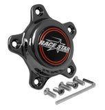 Race Star 615-5096-D1 - 5 Lug Cap Short Plastic Dark Star (incl. Medallion & Screws)