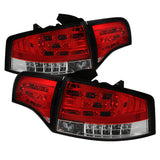 SPYDER 5029294 -Spyder Audi A4 4Dr 06-08 LED Tail Lights Red Clear ALT-YD-AA406-G2-LED-RC
