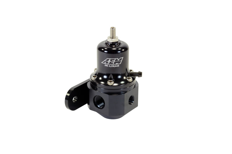 AEM 25-305BK - High Capacity Universal Black Adjustable Fuel Pressure Regulator