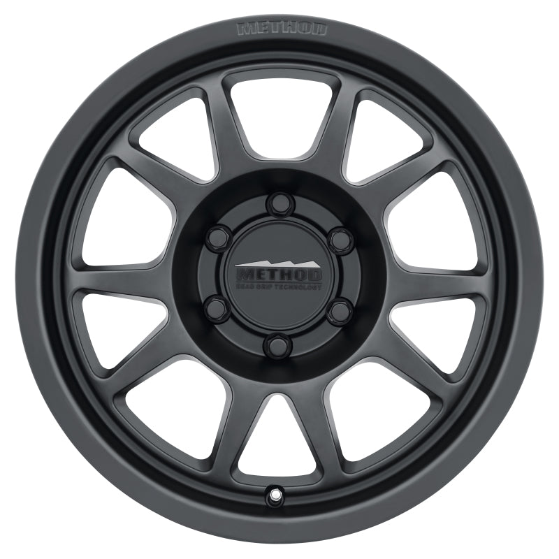 Method Wheels MR70278560500 - Method MR702 17x8.5 0mm Offset 6x5.5 106.25mm CB Matte Black Wheel