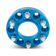 Load image into Gallery viewer, Mishimoto Borne Off-Road Wheel Spacers - 6x139.7 - 93.1 - 25mm - M12 - Blue