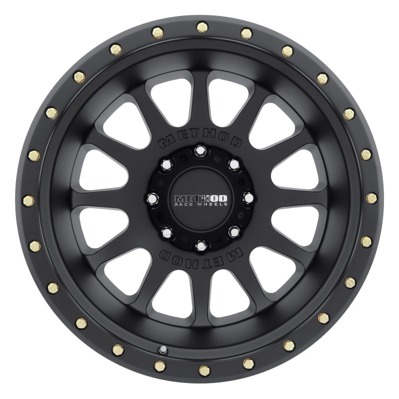 Method Wheels MR60521087524N - Method MR605 NV 20x10 -24mm Offset 8x170 124.9mm CB Matte Black Wheel