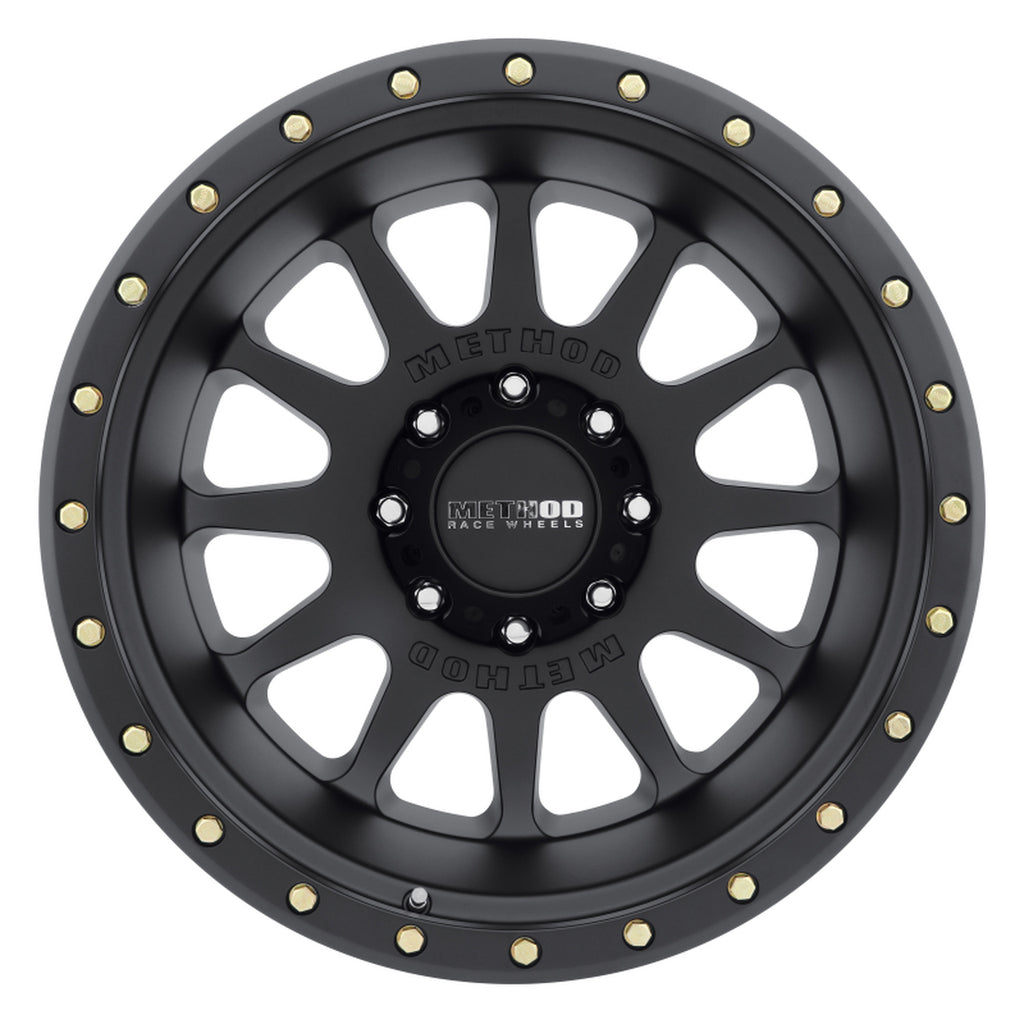 Method Wheels MR60529087512N - Method MR605 NV 20x9 -12mm Offset 8x170 124.9mm CB Matte Black Wheel