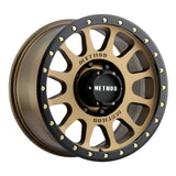 Method Wheels MR30578580900 - Method MR305 NV 17x8.5 0mm Offset 8x6.5 130.81mm CB Method Bronze/Black Street Loc Wheel