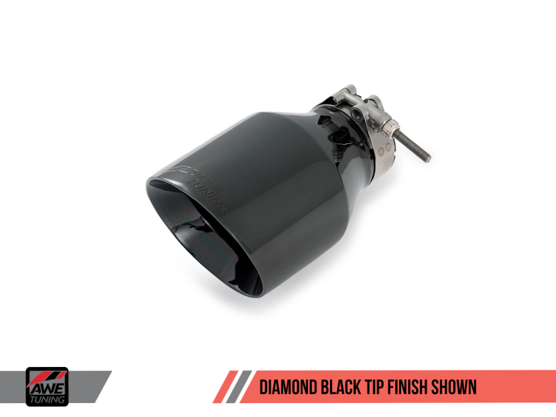 AWE Tuning 3020-23026 - Mk5 Jetta Mk6 Sportwagen 2.5L Track Edition Exhaust - Diamond Black Tips