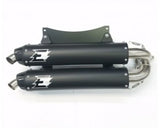 Akrapovic S-PO/TI/18/1-TPB - 2020+ Porsche Cayman GT4 (718) Slip-On Line (Option 2) w/Black Coated Titanium Tips