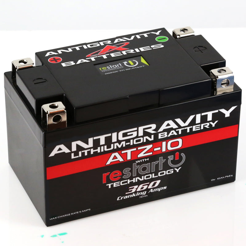 Antigravity Batteries AG-ATZ10-RS - Antigravity YTZ10 Lithium Battery w/Re-Start