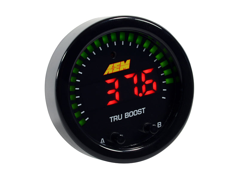 AEM 30-0352 - X-Series Tru-Boost Controller Gauge w/ Boost Control Solenoid 80PSIg Internal MAP Sensor