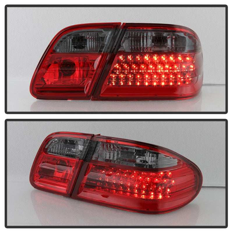 SPYDER 5020659 -Xtune Mercedes Benz W210 E-Class 96-02 LED Tail Lights Red Smoke ALT-CL-MBW210-LED-RSM