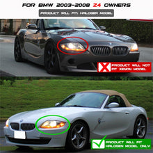 Load image into Gallery viewer, SPYDER 5029072 -Spyder BMW Z4 03-08 Projector Headlights Halogen Model Only - LED Halo Black PRO-YD-BMWZ403-HL-BK