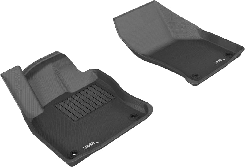 3D MAXpider 20-22 Tesla Model 3 Kagu 1st & 2nd Row Floormats - Black