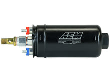 Load image into Gallery viewer, AEM 50-1009 - 400LPH High Pressure Inline Fuel Pump - M18x1.5 Female Inlet to M12x1.5 Male Outlet